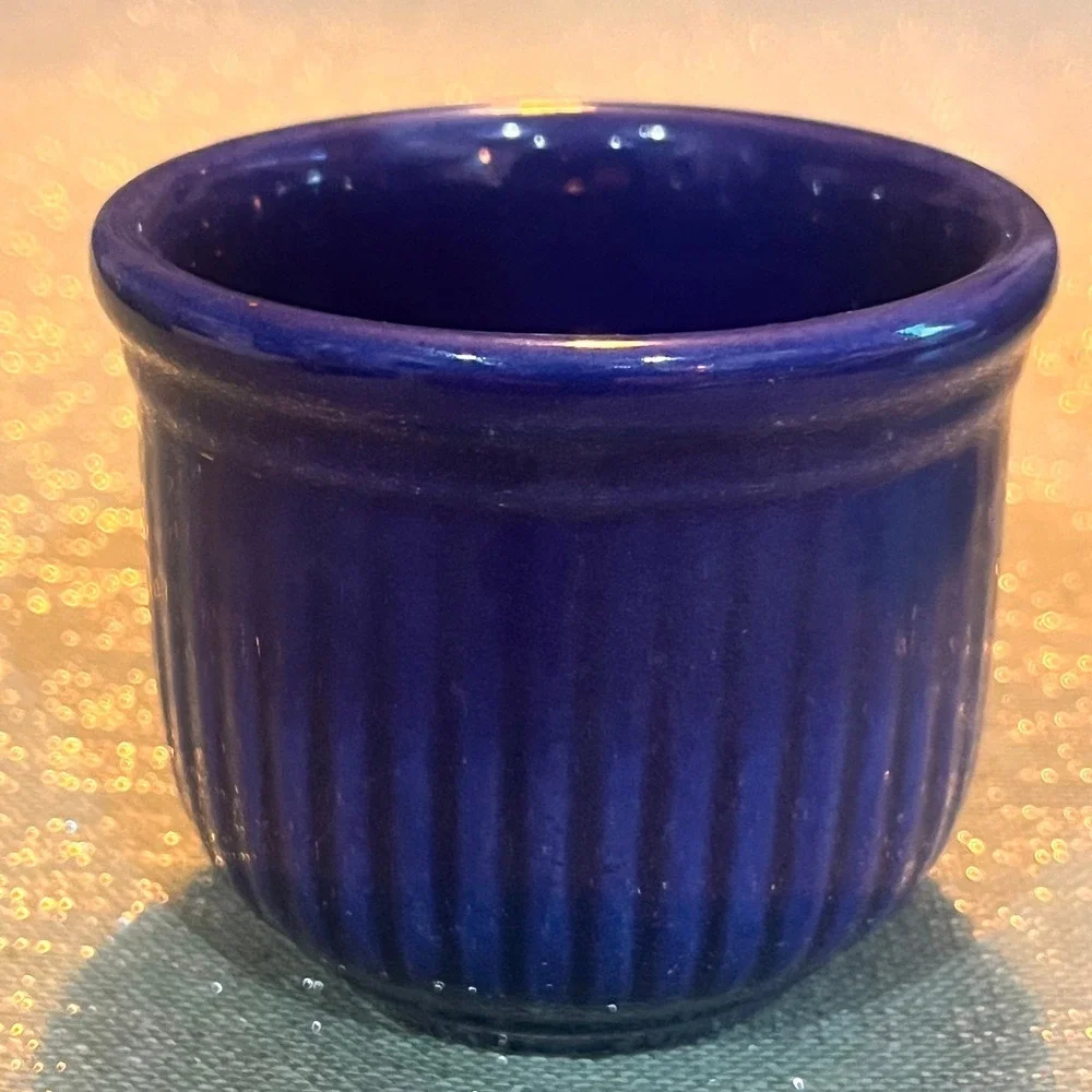 Red Wing Pottery Cobalt Blue Ramekin Dish Small Ceramic Bowl 3 inch